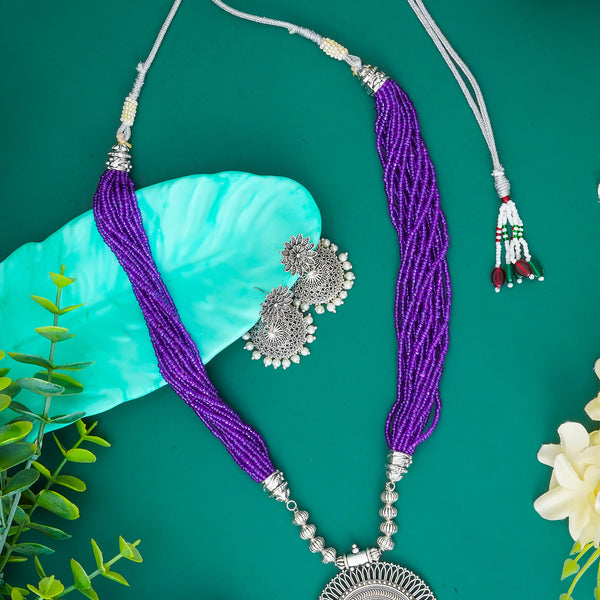 Brass Silver Jewel Set