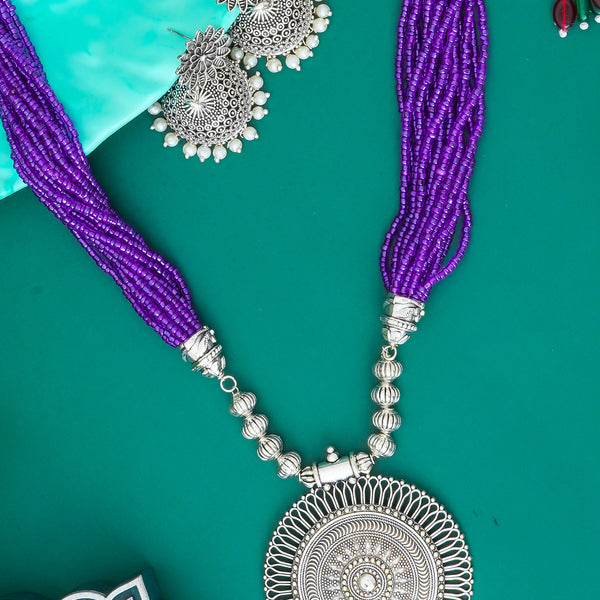 Brass Silver Jewel Set