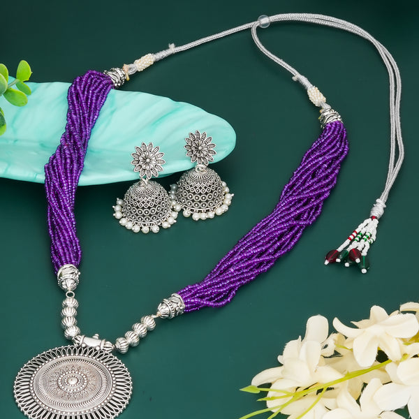 Brass Silver Jewel Set