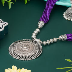 Brass Silver Jewel Set