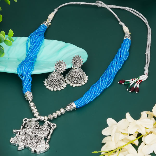 Brass Silver Jewel Set