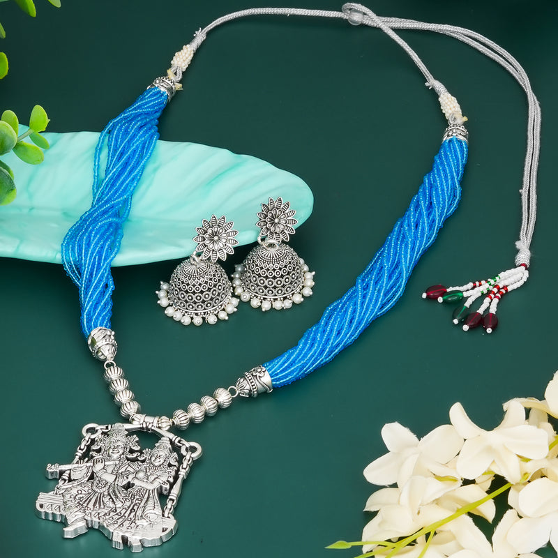 Brass Silver Jewel Set
