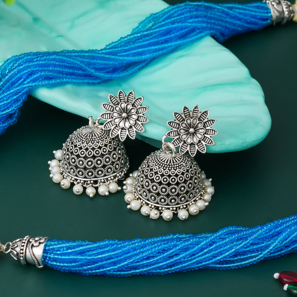 Brass Silver Jewel Set