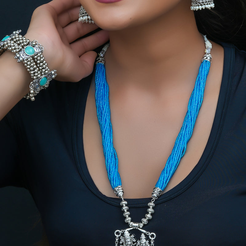 Brass Silver Jewel Set