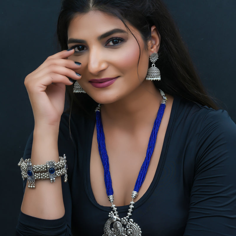Brass Silver Jewel Set