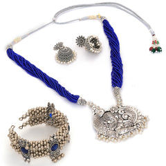 Brass Silver Jewel Set