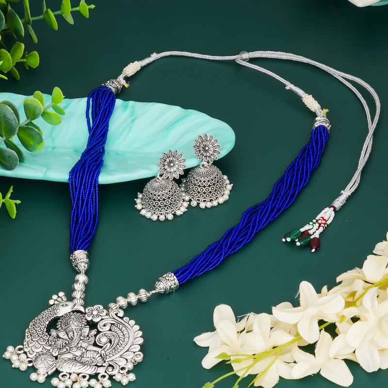 Brass Silver Jewel Set