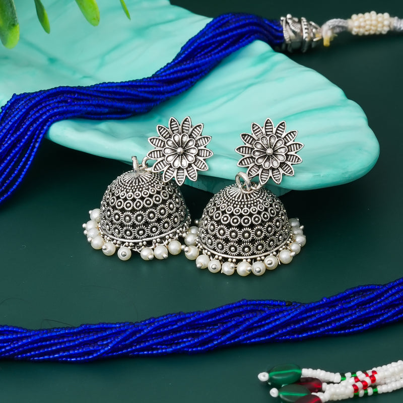 Brass Silver Jewel Set