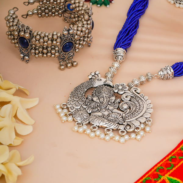 Brass Silver Jewel Set
