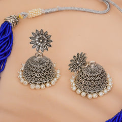 Brass Silver Jewel Set