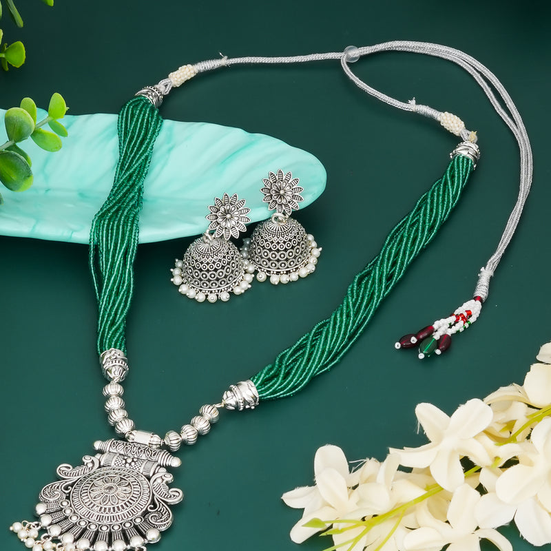Brass Silver Jewel Set