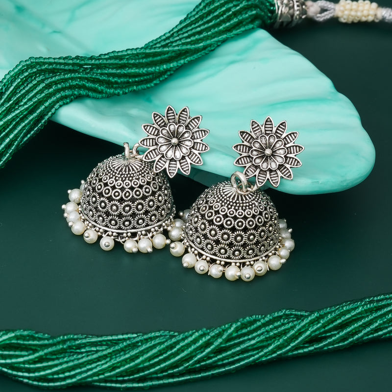 Brass Silver Jewel Set