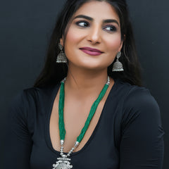 Brass Silver Jewel Set