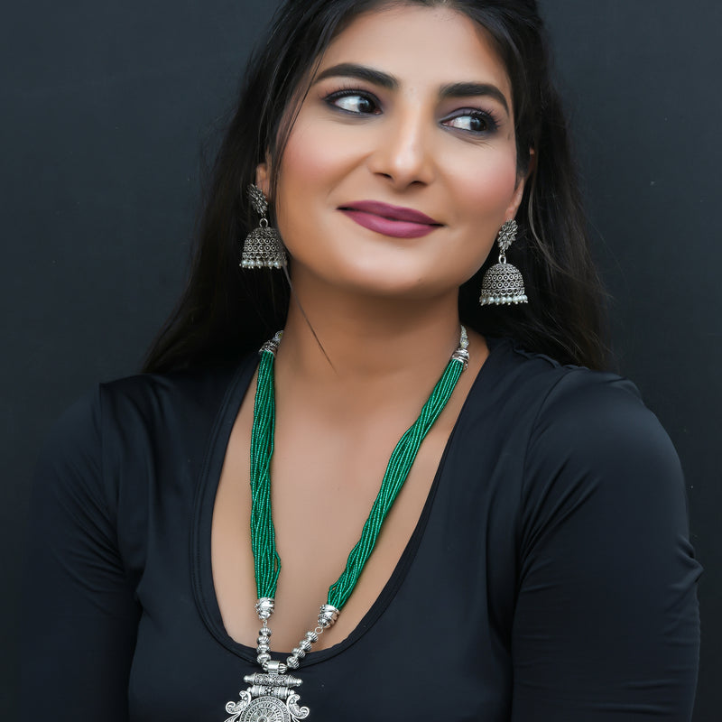 Brass Silver Jewel Set