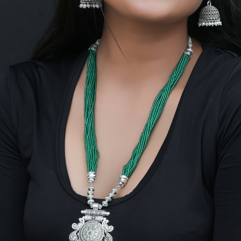 Brass Silver Jewel Set