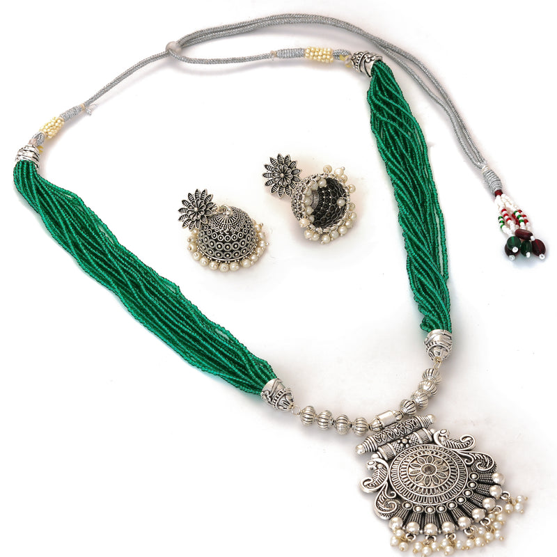 Brass Silver Jewel Set