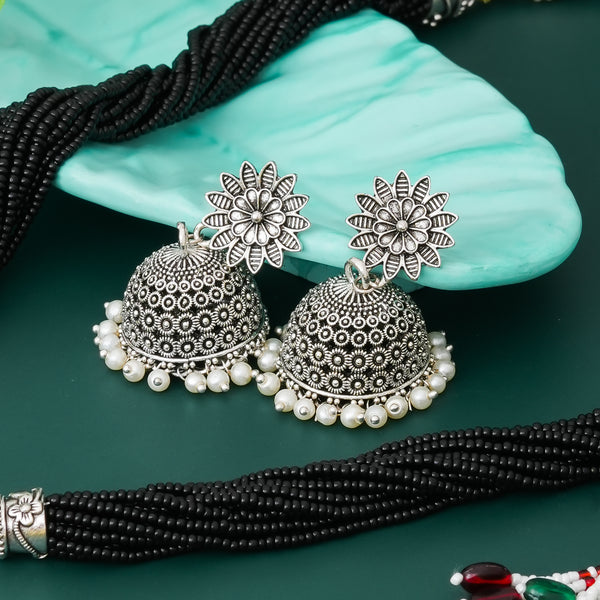 Brass Silver Jewel Set