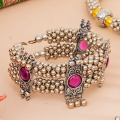 Brass Silver Jewel Set