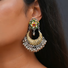 Brass Silver Jewel Set