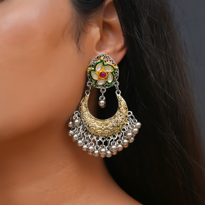 Brass Silver Jewel Set