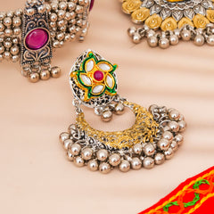 Brass Silver Jewel Set