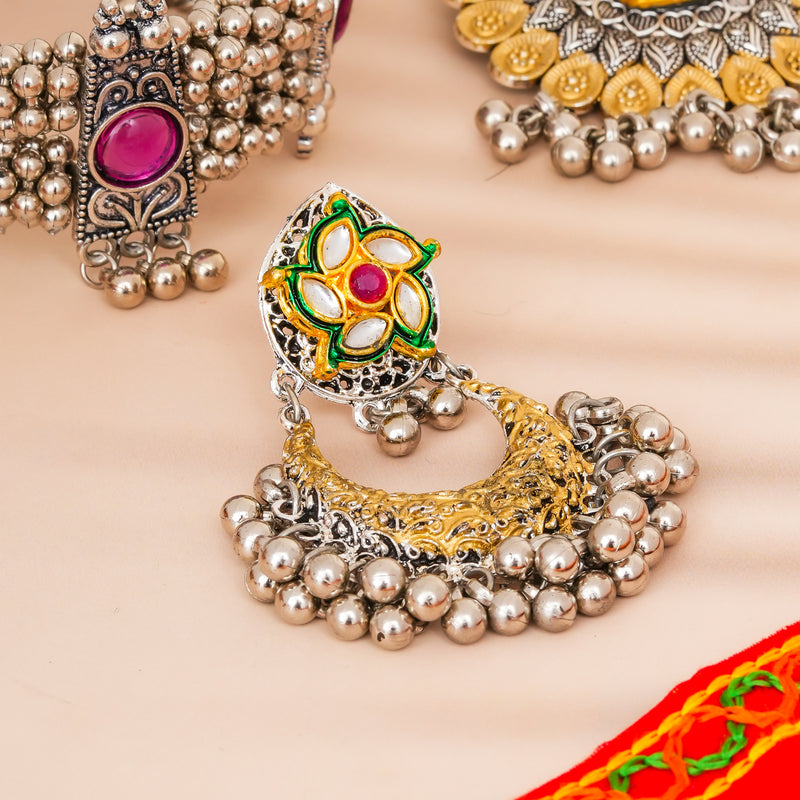 Brass Silver Jewel Set