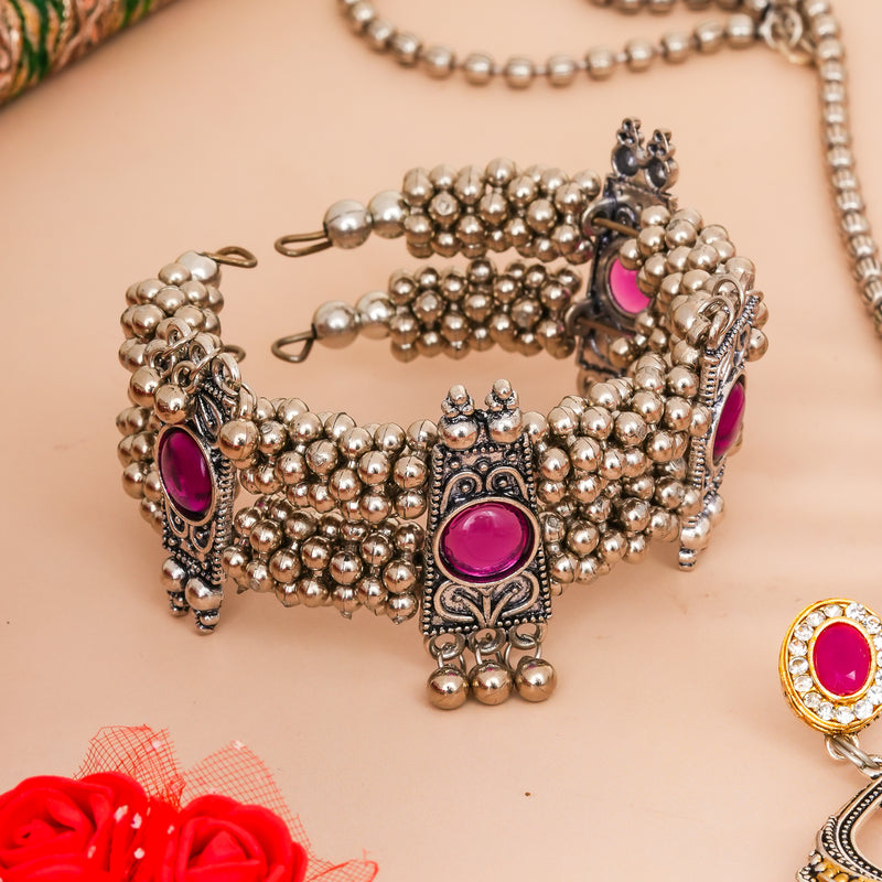Brass Silver Jewel Set