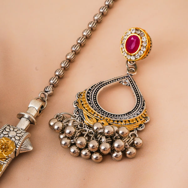 Brass Silver Jewel Set