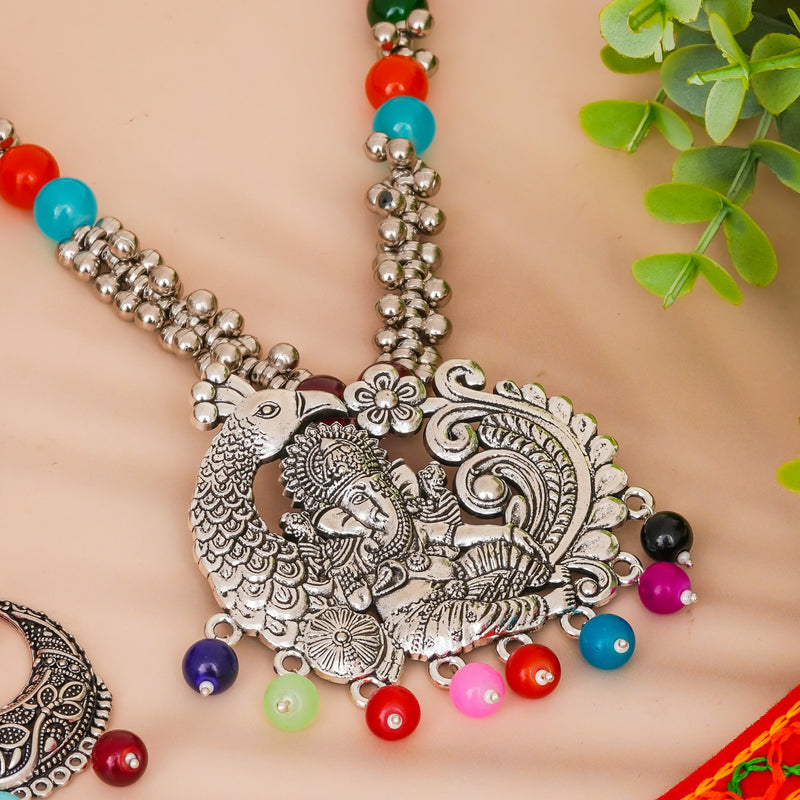 Brass Silver Jewel Set
