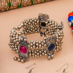 Brass Silver Jewel Set