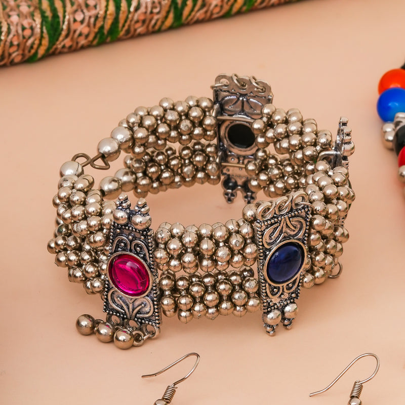 Brass Silver Jewel Set