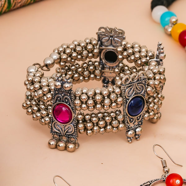 Brass Silver Jewel Set
