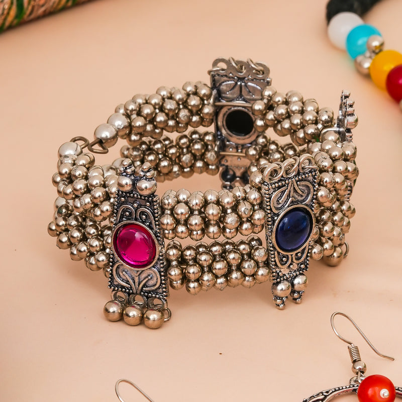 Brass Silver Jewel Set