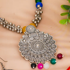 Brass Silver Jewel Set