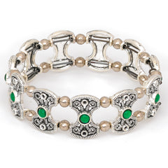 Silver Floral Kada