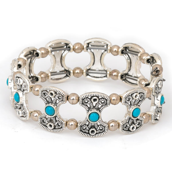 Silver Floral Kada