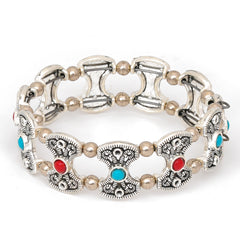 Silver Floral Kada