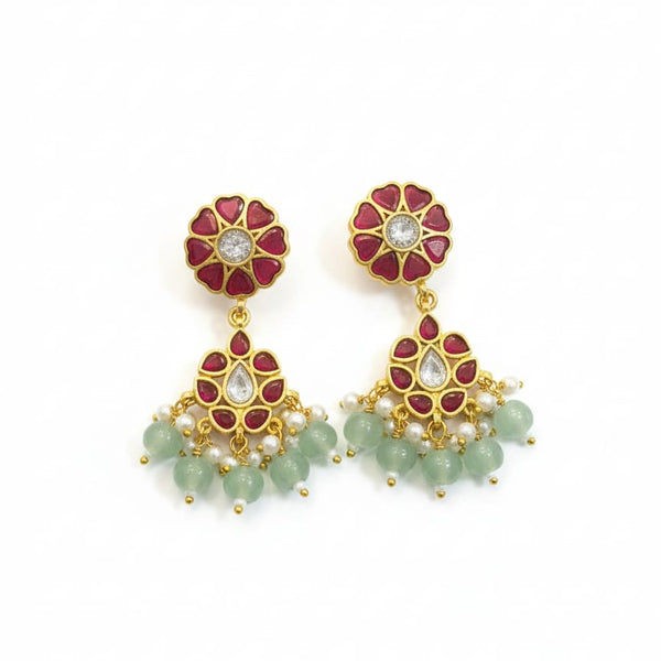 Exquisite Kundan Jhumkas Earring for Celebrations & Weddings
