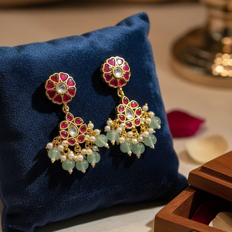 Exquisite Kundan Jhumkas for Celebrations & Weddings