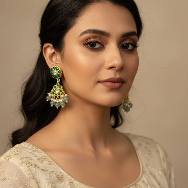 Exquisite Kundan Jhumkas for Celebrations & Weddings